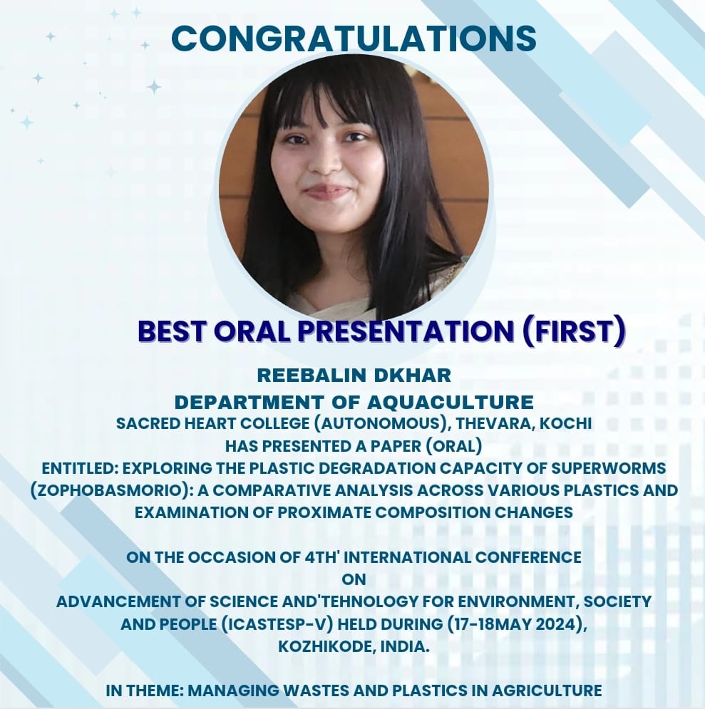 Best Oral Presentation Award